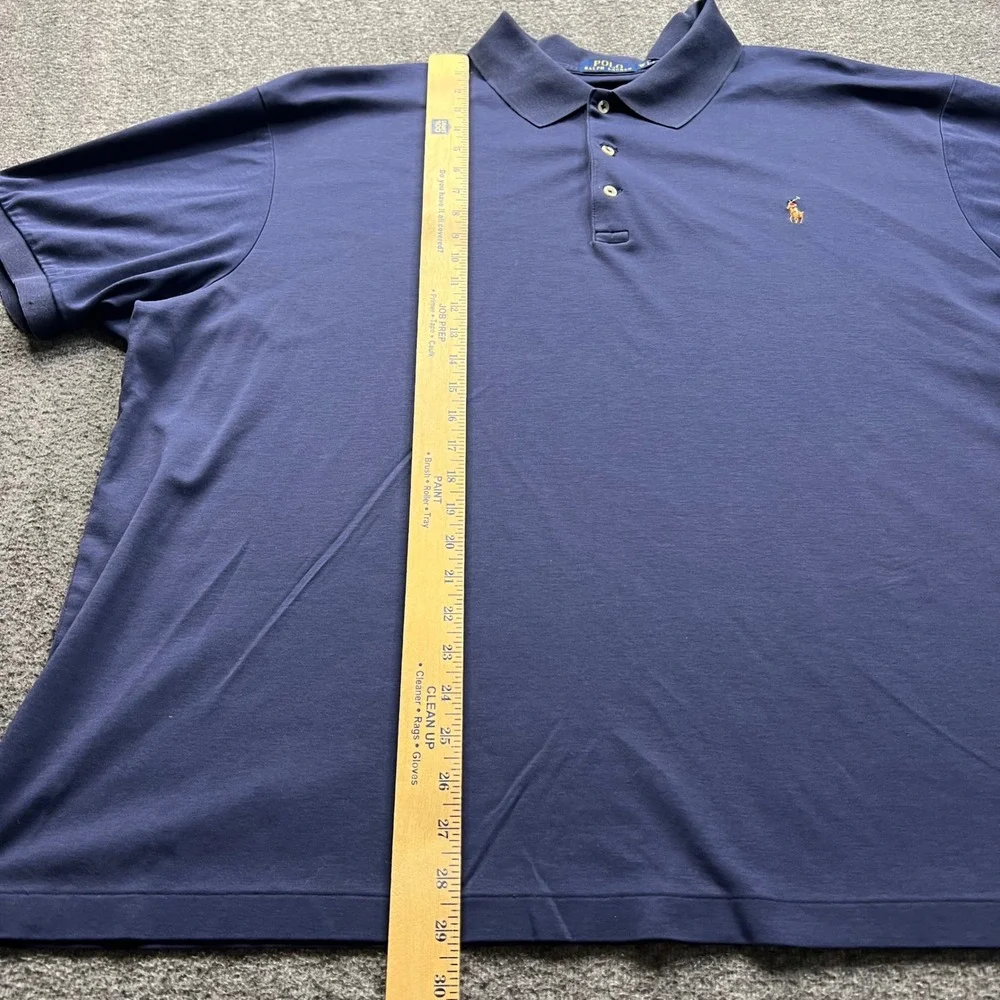 Polo Ralph Lauren Polo Shirt Mens 3XB Blue Short Sleeve Cotton Pony Logo